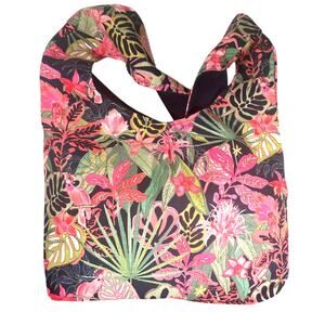 New Hope Girls x Vera Bradley Cotton sling crossbody rain-forest navy + pouch